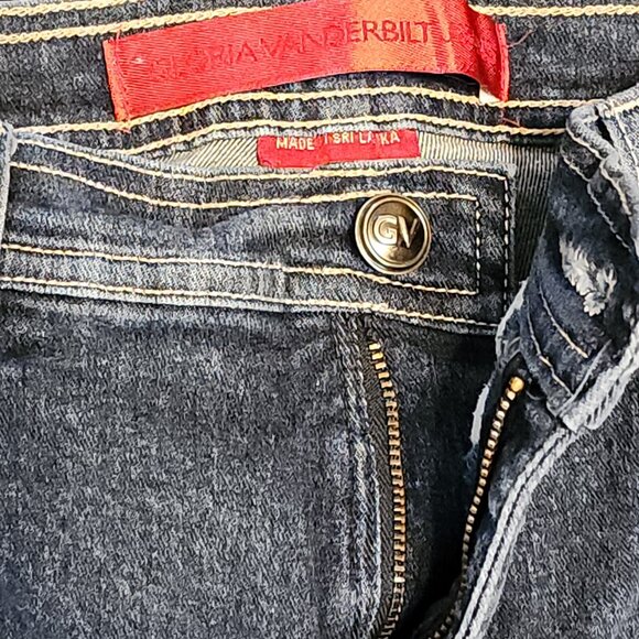 Gloria Vanderbilt Womens Jeans Size 4 Petite Dark Wash Straight Leg - Picture 5 of 16